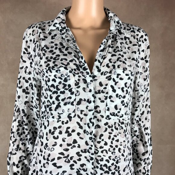ANTHROPOLOGIE Animal Printed Button-down Shirt SMALL - Picture 10 of 10